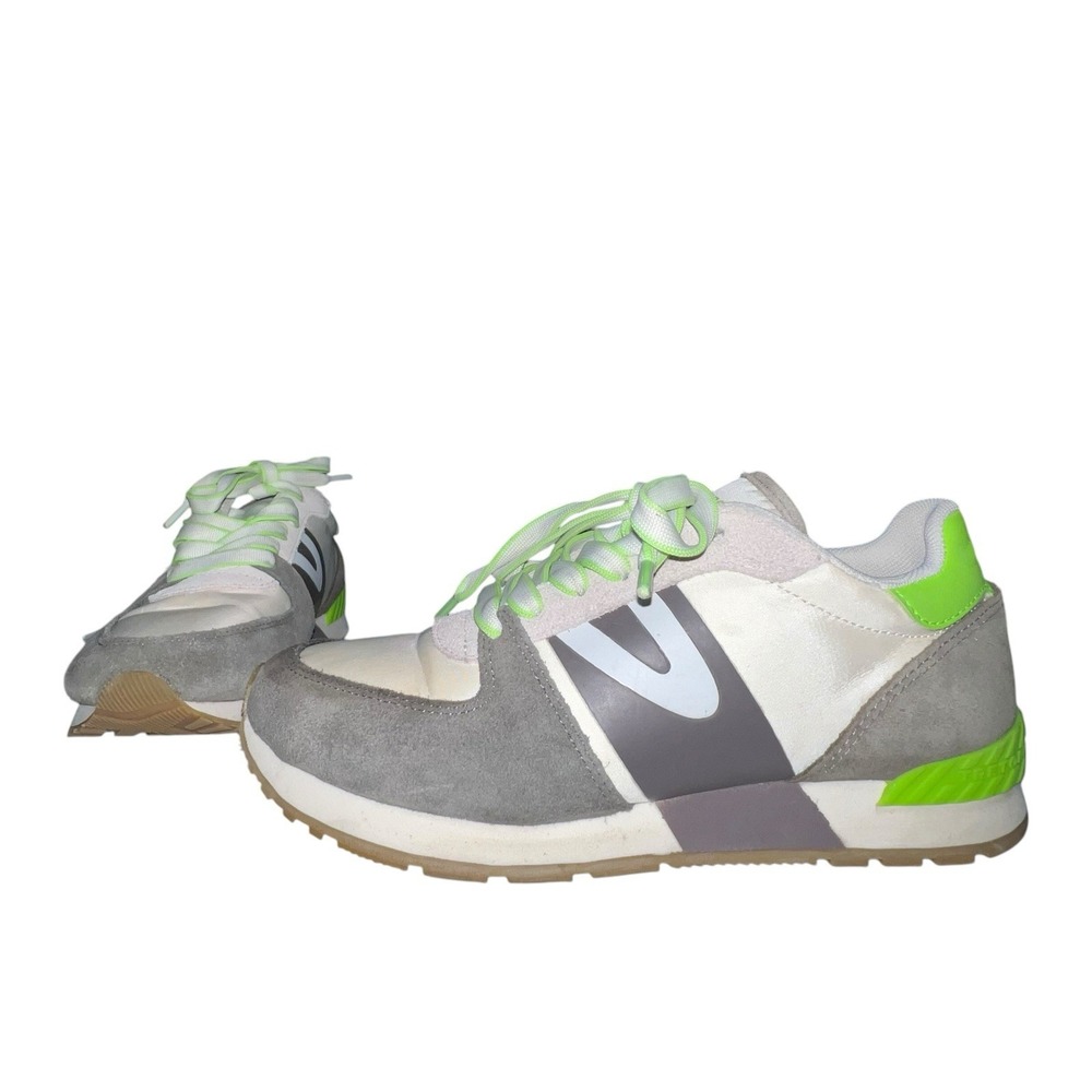 TRETORN Rawlins Sneakers Women's Lace-Up‎ Casual Tennis Concrete Gray Green 7.5
